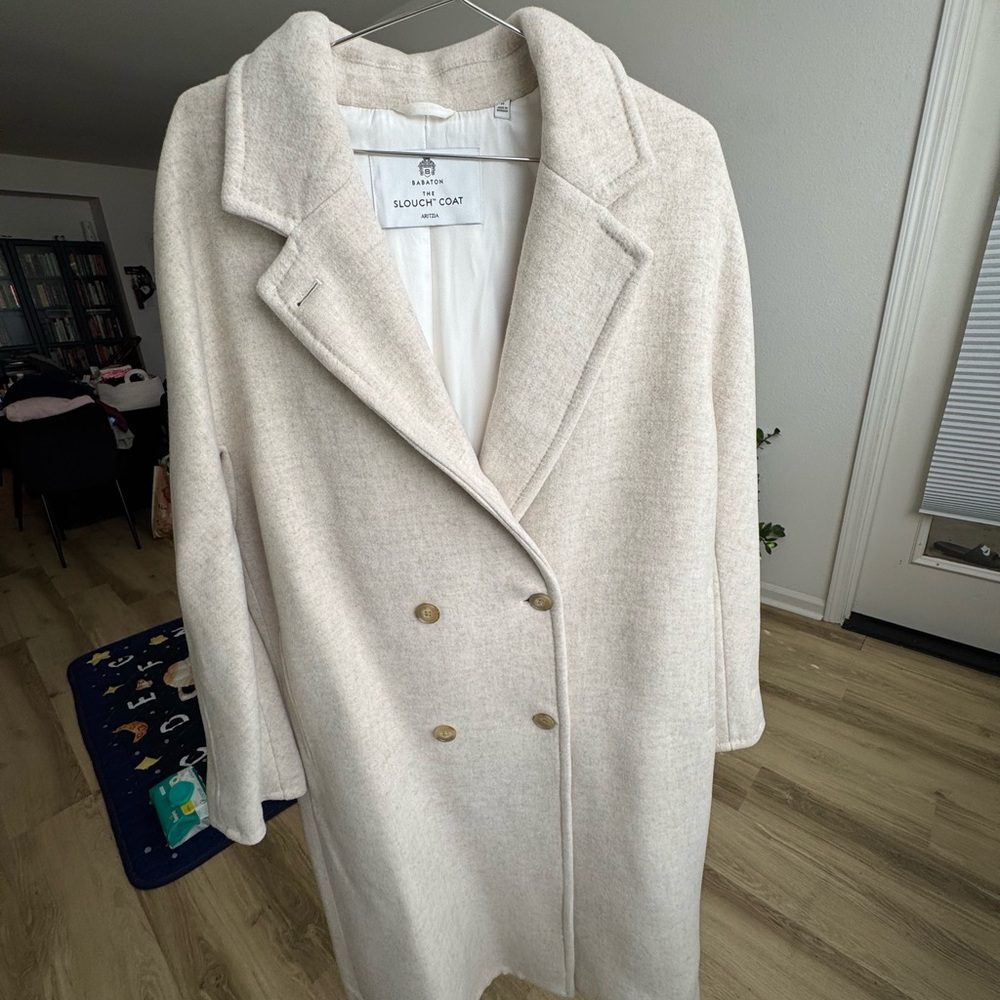 Babaton Cream Slouch Coat